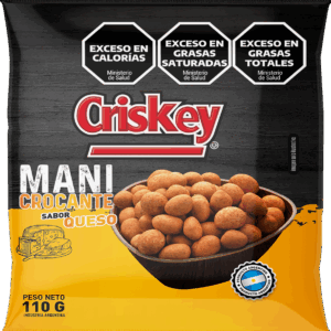 MANI SABORIZADO QUESO X 110 GRS